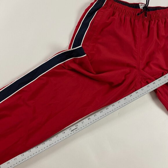 Abercrombie & Fitch Red Sweatpants with Black Stripes - Picture 15 of 16